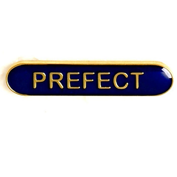 PREFECT BAR BADGE - 4 COLOURS - 40MM X 9MM